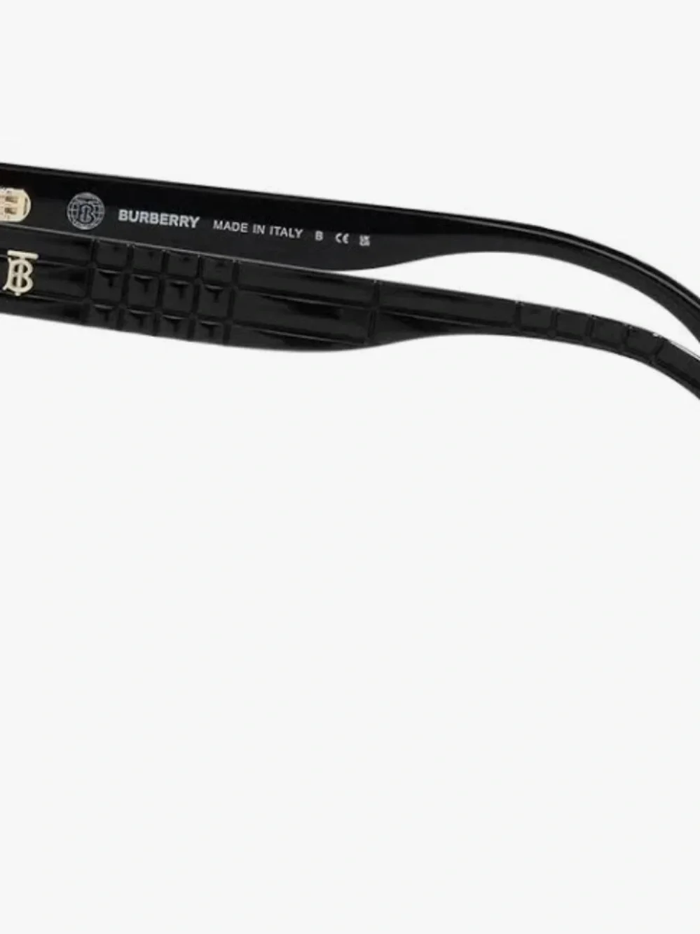 Burberry Black Sylvie Eyeglasses with Brown Leather Eyeglass Case